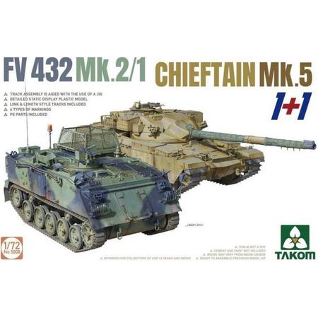 Takom | 5008 | 2 kits Combo FV432 Mk.2/1 and Chieftain Mk. 5 | 1:72